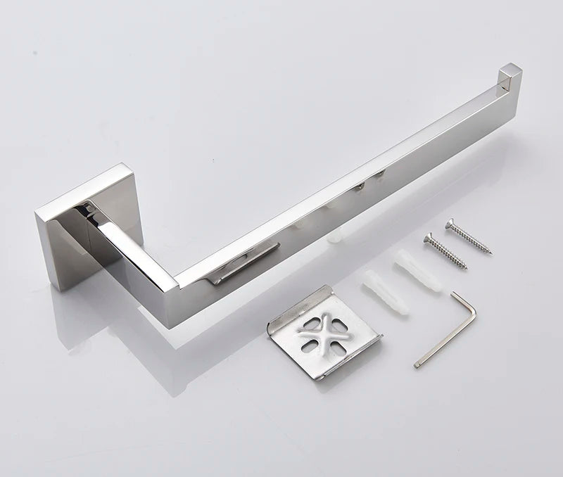 Bathroom Hardware Chrome Robe Hook Towel Rail Bar