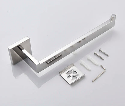 Bathroom Hardware Chrome Robe Hook Towel Rail Bar