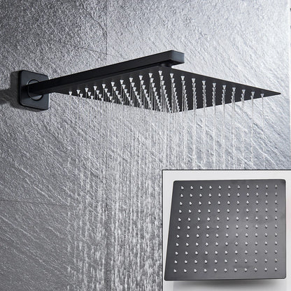 Black Shower Wall Mounted Shower Faucet Mixer 8/10/12/16