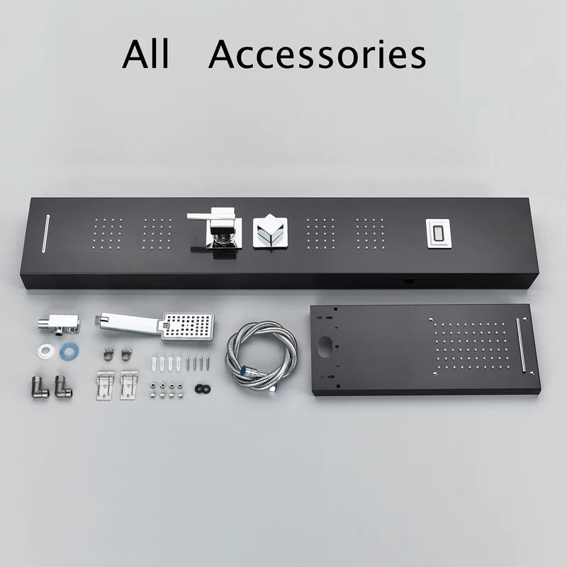 Led Shower Panel Digital Display Shower Faucet System
