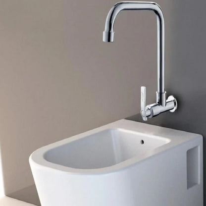 Wall Mount 360 Rotating Swivel Basin Sink Faucet