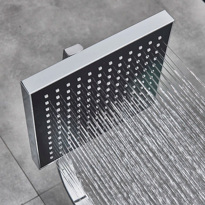 Uythner Bathroom Chrome/Black Shower Faucet Rotate Tub Spout