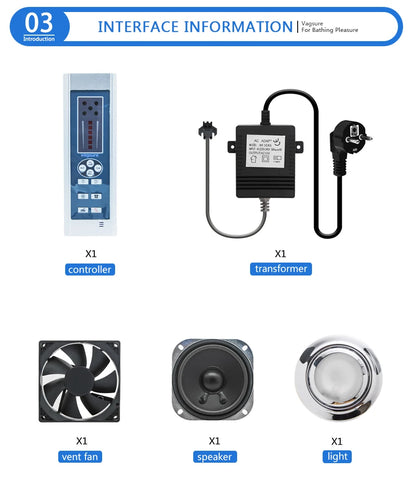 Ce Fm Radio Shower Controller Kit Shower Room