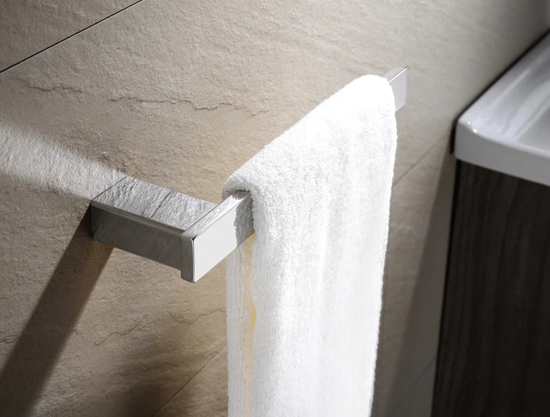 Stainless Steel Bathroom Wall Shelf Towel Bar Rack