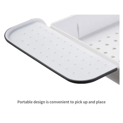 Bathtub Shelf Extendable Bathroom Tray Shower Caddy Bamboo