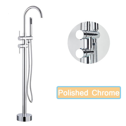 Rozin Black Floor Standing Bathtub Faucet Colors Standing