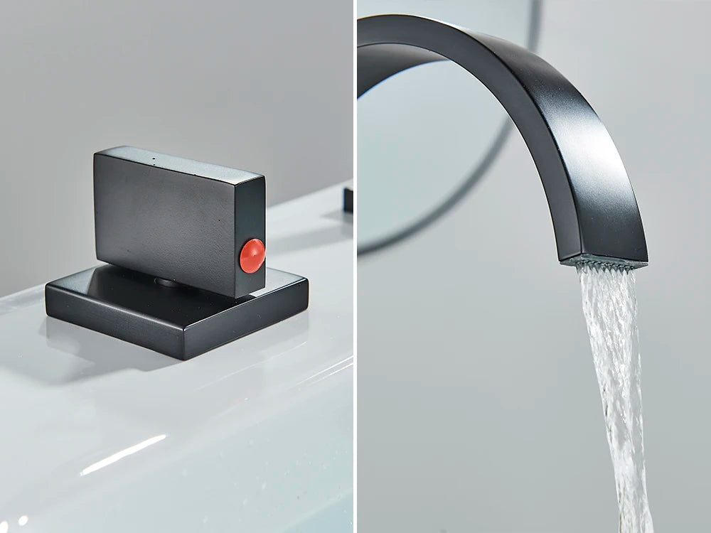 Black Bathroom Basin Faucet Cold Water Mixer Faucets