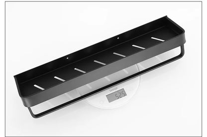 Black / White Bathroom Shelf Shampoo Holder Storage