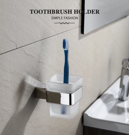 Stainless Steel Bathroom Wall Shelf Towel Bar Rack
