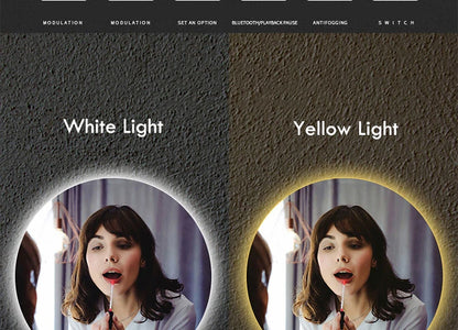 40/50/60cm Round Smart Led Bathroom Mirror Color Adjustable