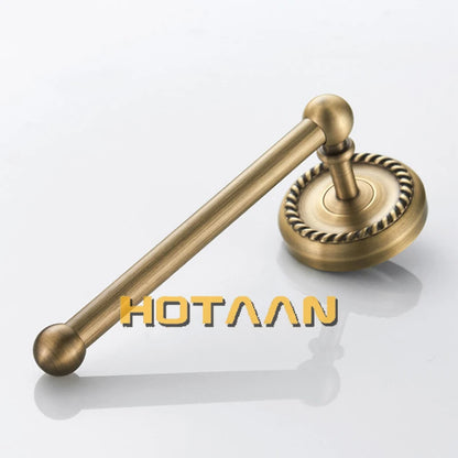 Solid Brass Bathroom Robe Hook Paper Holder Towel