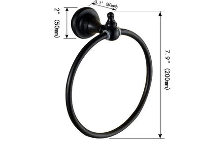 Black Oil Rubbed Bronze Brass Bathroom Bath Hardware