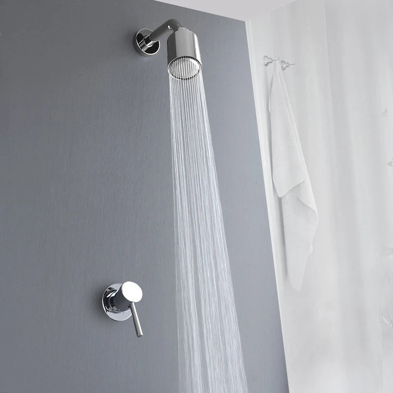 Brushed Gold Bathroom Shower Rainfall Shower Head Handle