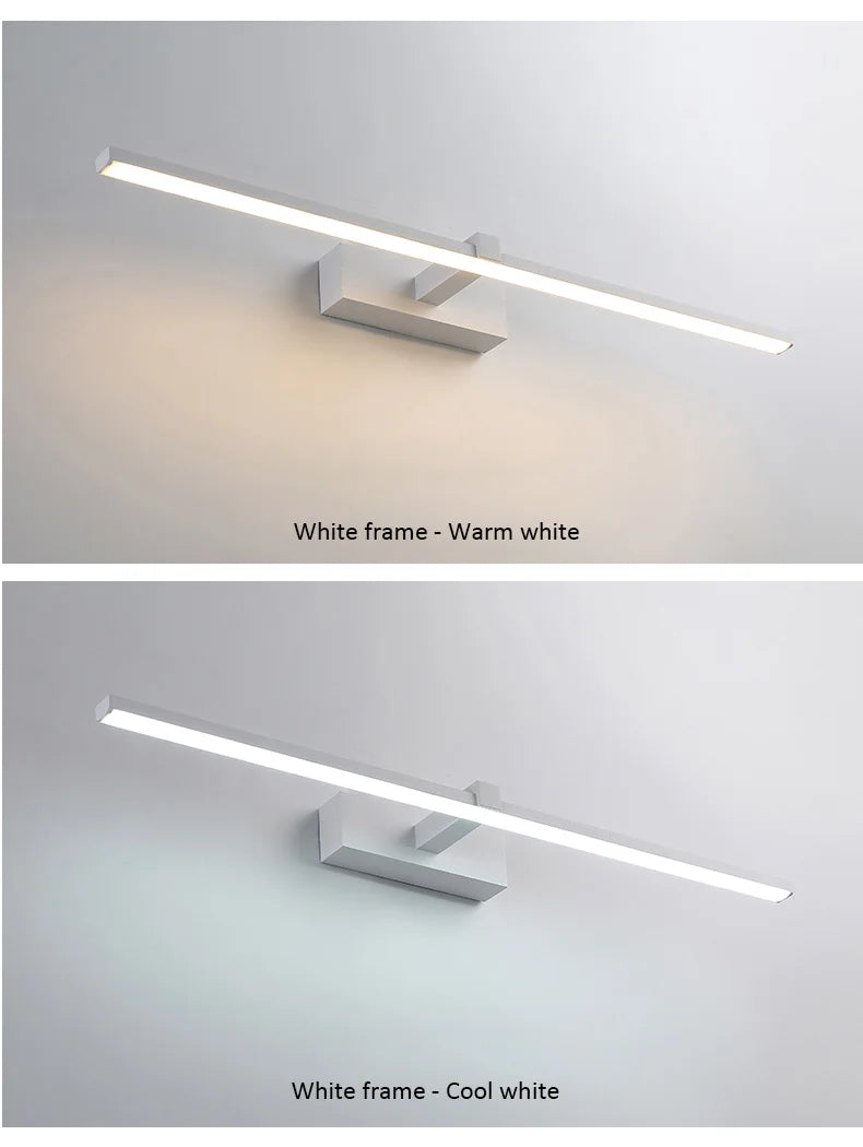 Modern Led Wall Lamp 120 100 80cm Mirror