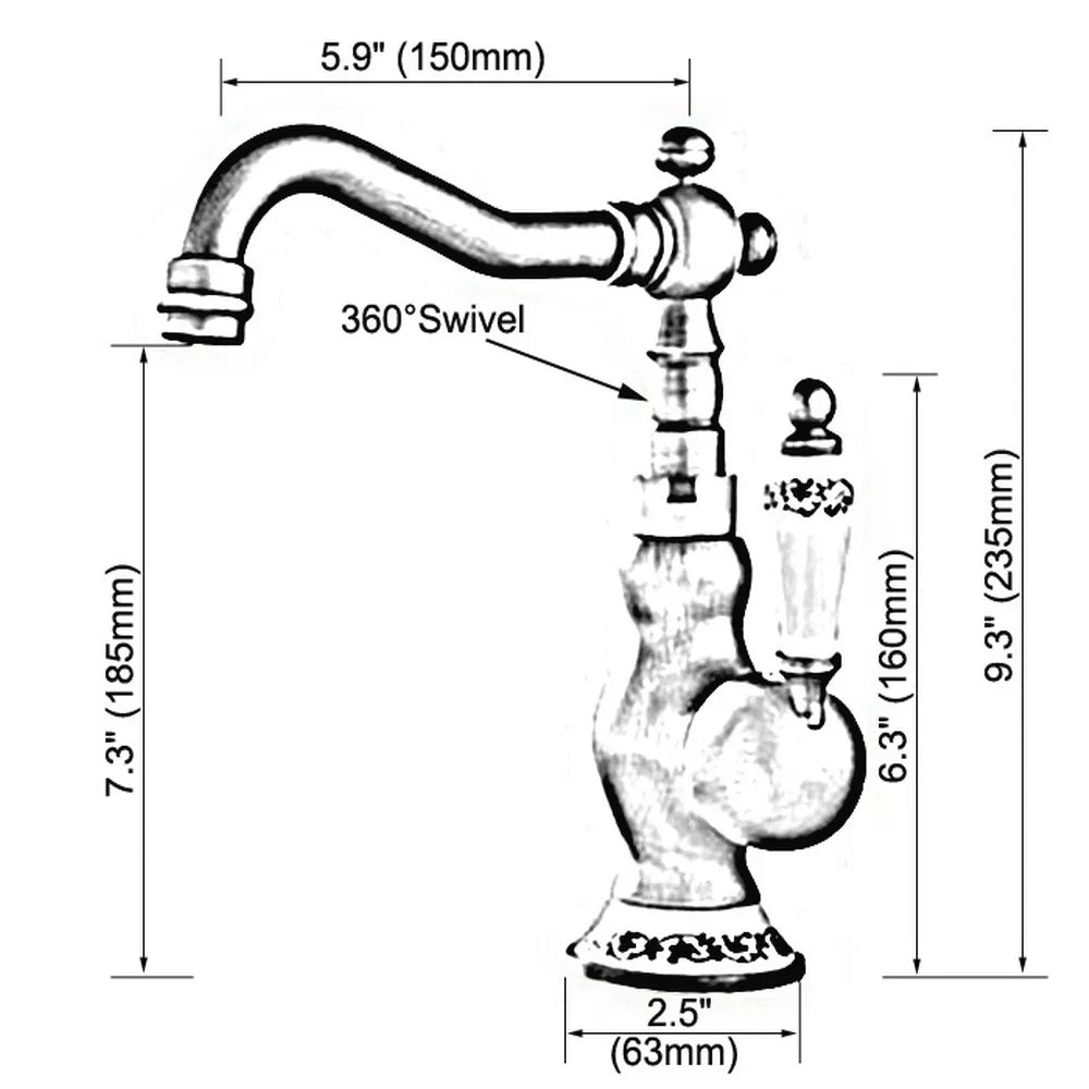 Polished Chrome Basin Sink Faucet Bathroom Basin Mixer