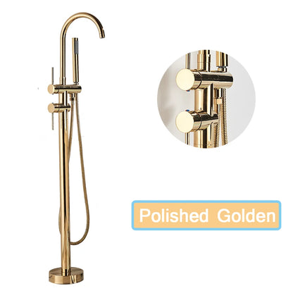 Rozin Black Floor Standing Bathtub Faucet Colors Standing