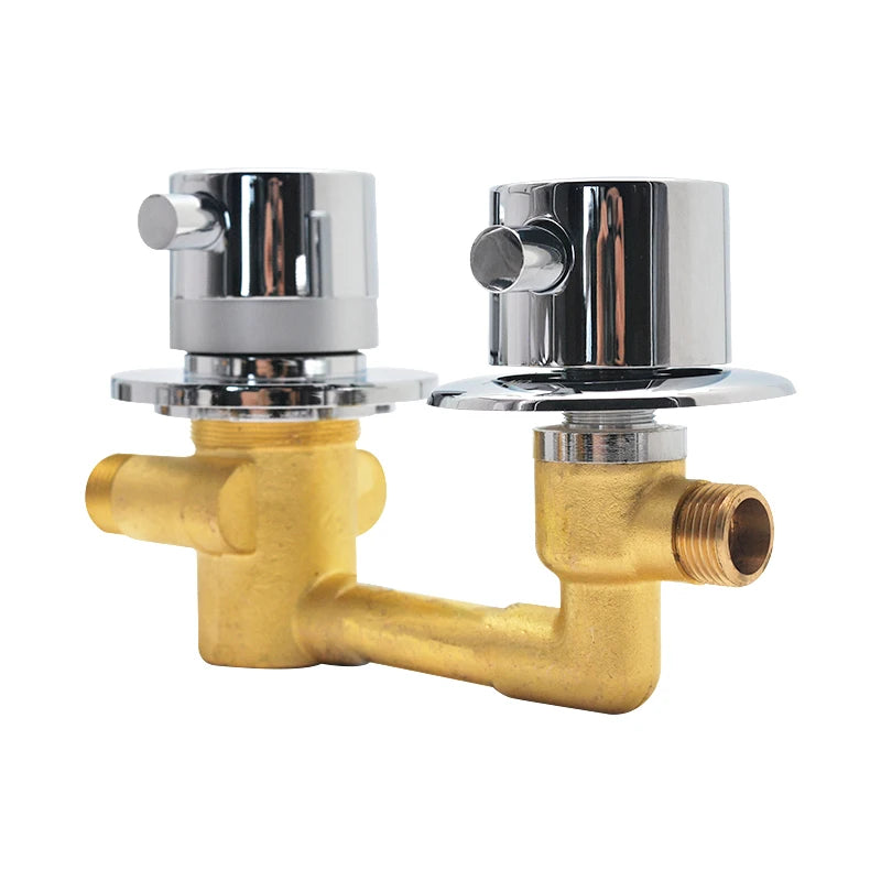 Brass Thermostatic Shower Faucet Way Output Shower Room