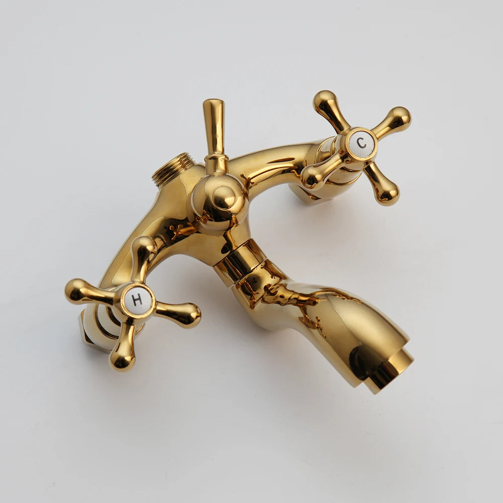 Kemaidi Gold Shower Faucet In Wall Stainless Steel