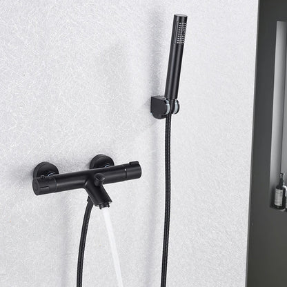 Chrome Telephone Type Wall-Mounted Thermostatic Shower Faucet