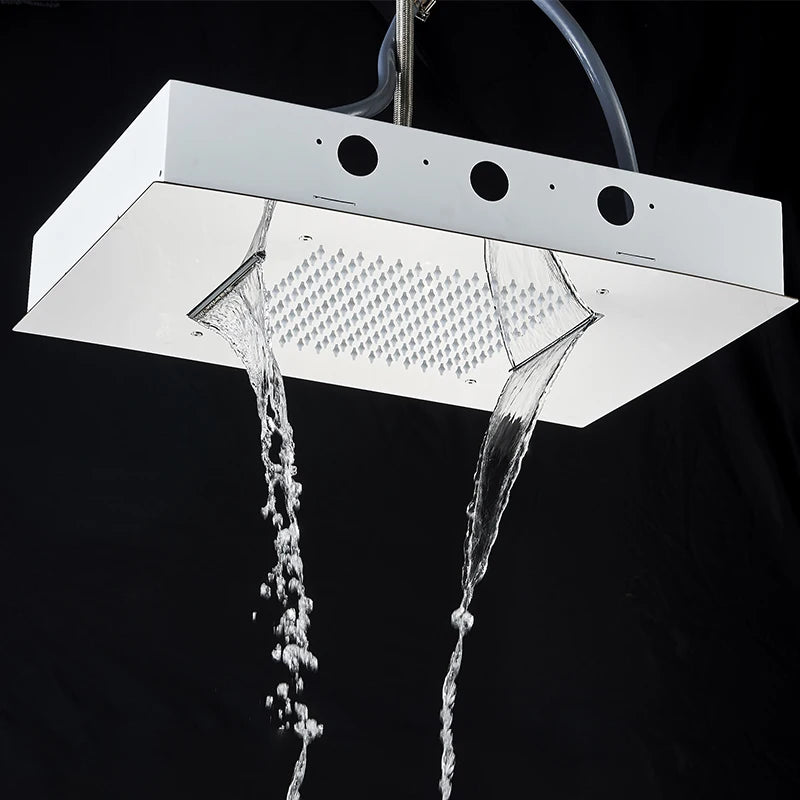 Ceiling Led Rainfal Shower Head Smart Remote Control