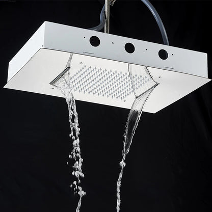 Ceiling Led Rainfal Shower Head Smart Remote Control