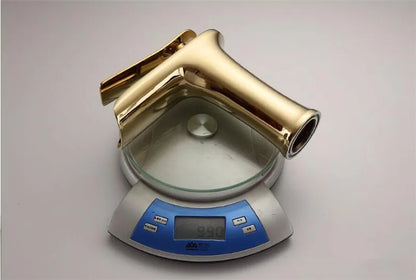 Basin Faucet Gold Waterfall Faucet Brass Bathroom Faucet