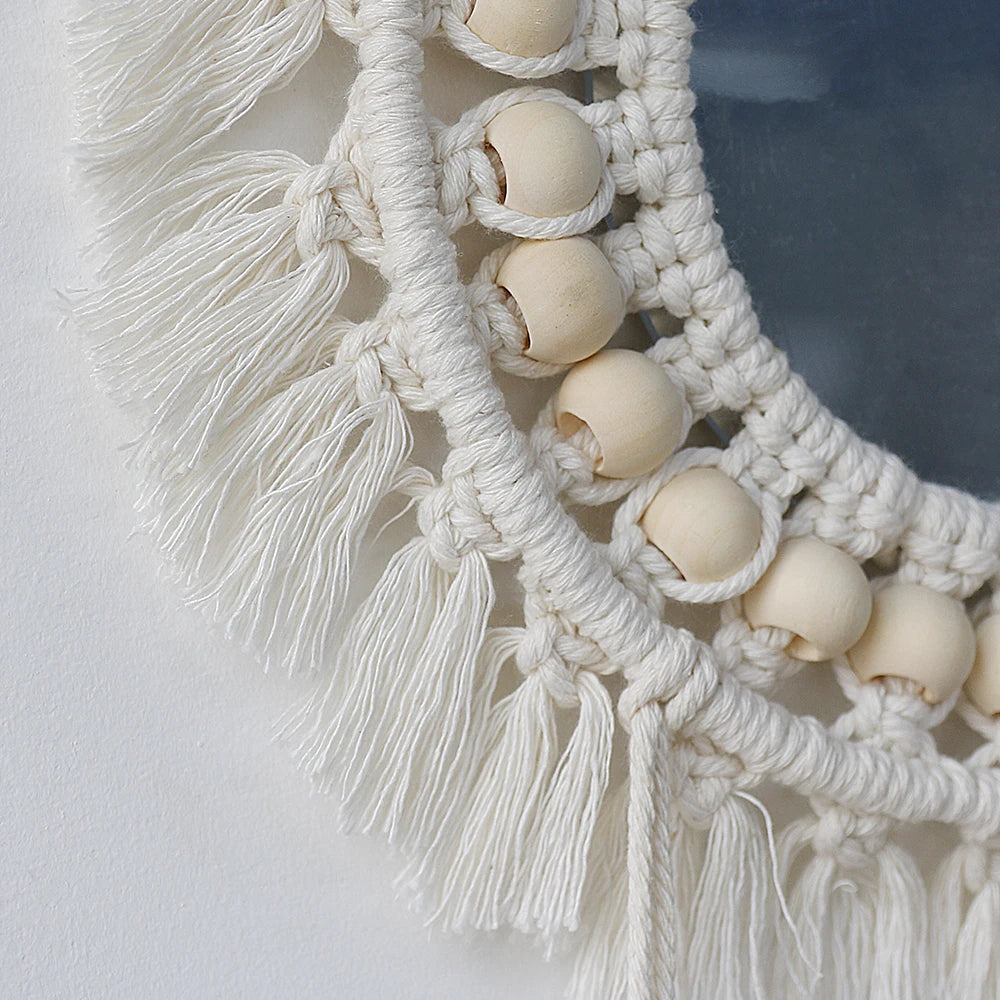 Wall Mirror Macrame Decorative Mirrors Boho Decor Wall