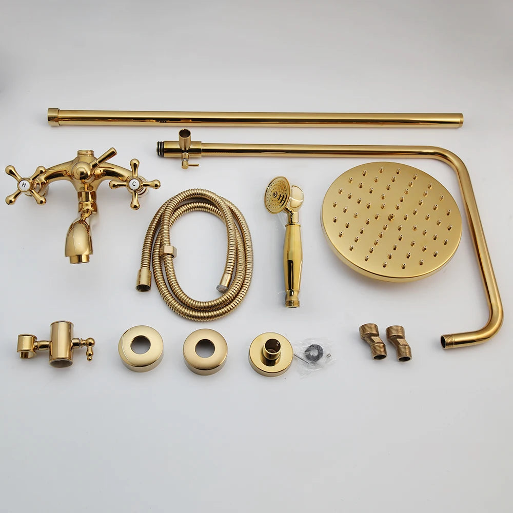 Kemaidi Gold Shower Faucet In Wall Stainless Steel