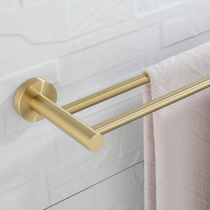 Vibrant Moderne Brushed Gold Towel Racks Fashion Gold