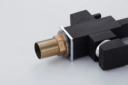 Contemporary Brass Matte Black Square 3-Way Purified Sink