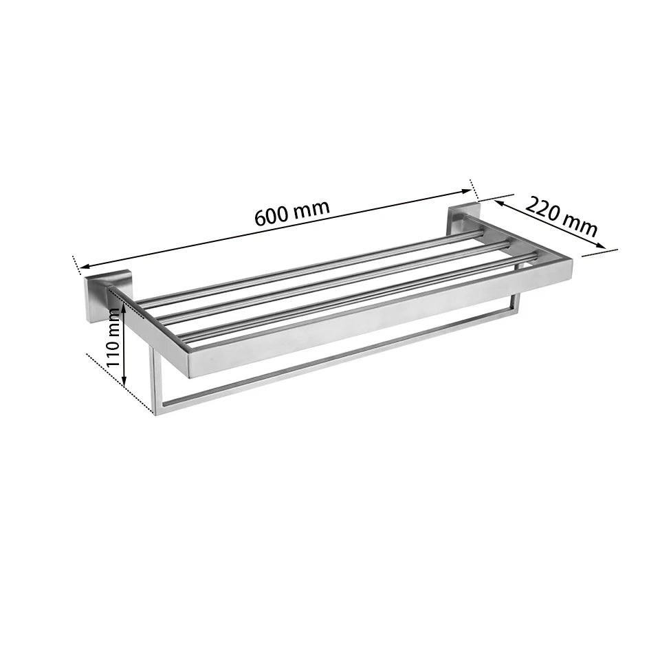 Stainless Steel Bathroom Brushed Nickel Towel Rack Toilet