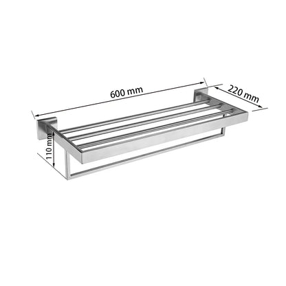 Stainless Steel Bathroom Brushed Nickel Towel Rack Toilet