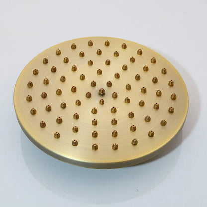 Antique Brass Bathroom Hand Shower Head Inch Round