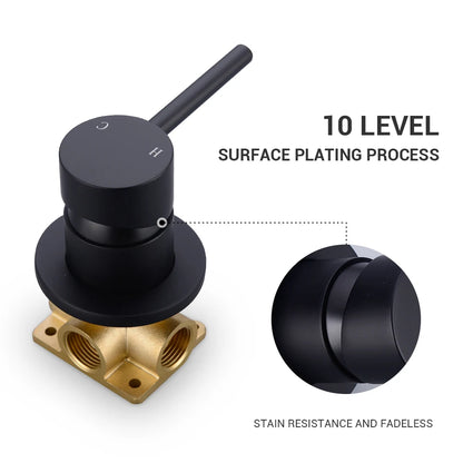 Black Bathroom Sink Faucet Brass Tap Cold Wash