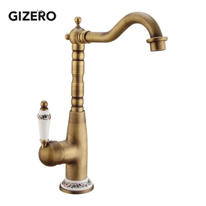 Antique Retro Faucet Basin Mixer Bathroom Cold Water