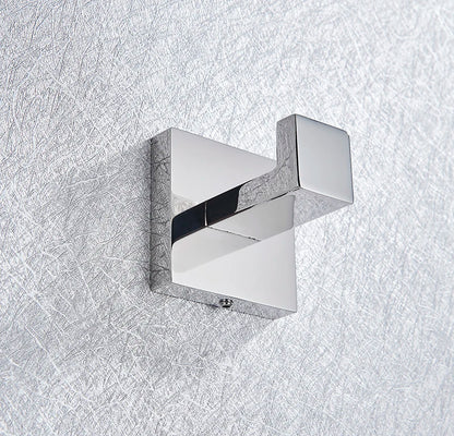 Bathroom Hardware Chrome Robe Hook Towel Rail Bar