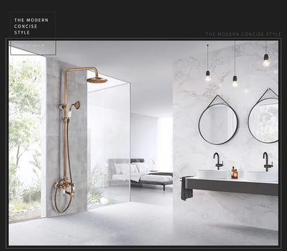 Poiqihy Antique Shower Wall Bathroom Bath Shower Faucet