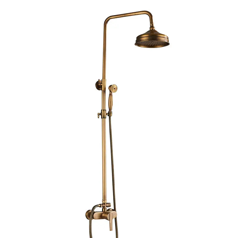 Classic Antique Brass Bathroom Shower Faucet Bathtub Shower
