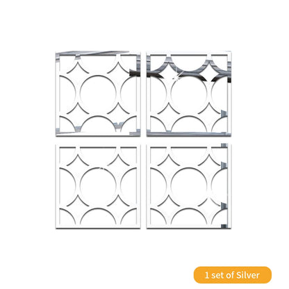 Mirror Wall Stickers Decor Self-Adhesive Furniture Sticker