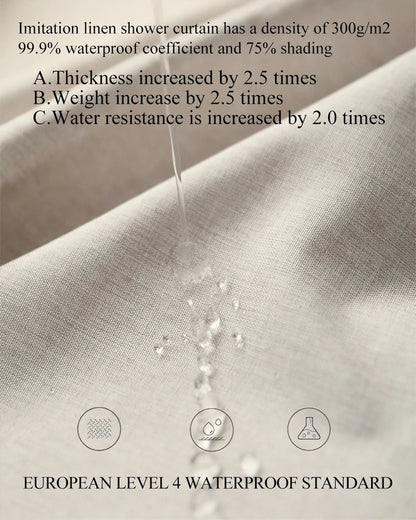 Not In/Roman Hole Shower Curtain Bathroom Quality Waterproof
