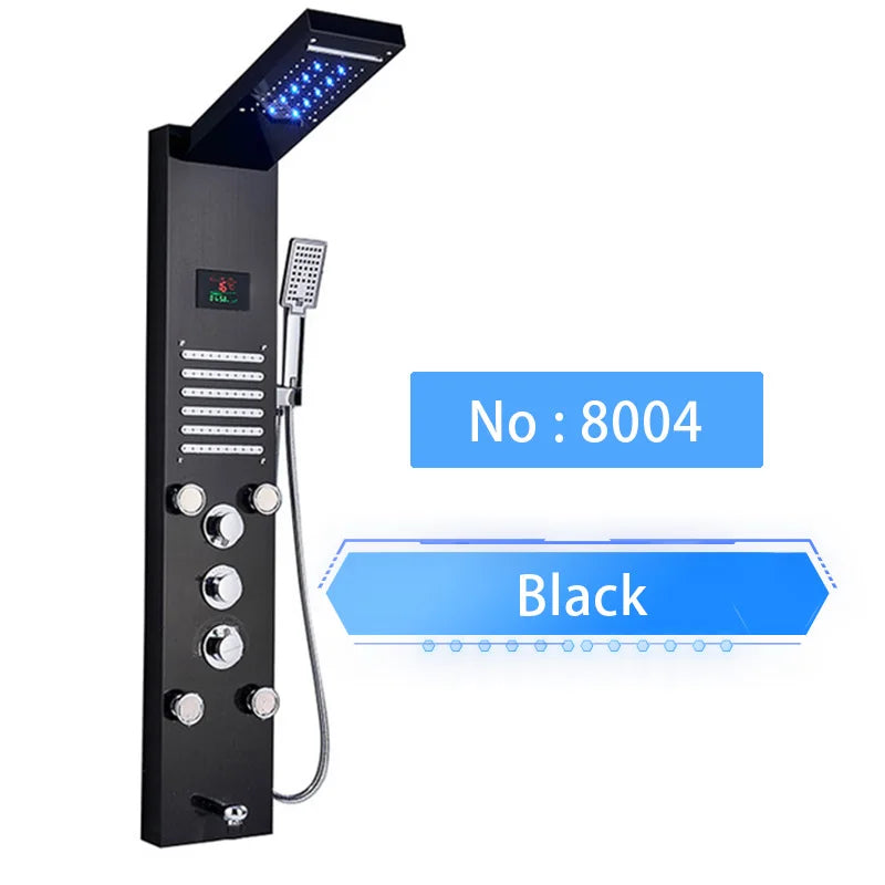 Luxury Led Shower Panel Spa Massage Jet Shower