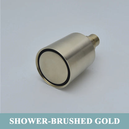Brushed Gold Bathroom Shower Rainfall Shower Head Handle