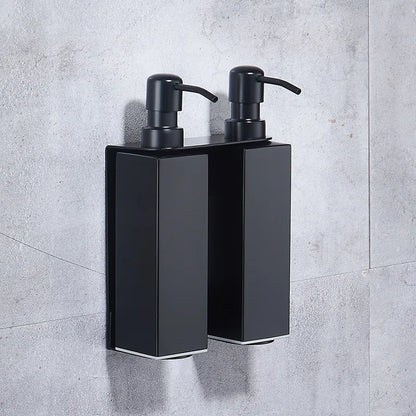 Black Liquid Soap Dispenser Shampoo Hotel Bathroom Wall