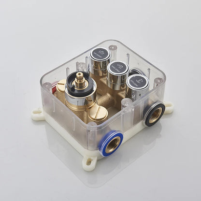Chrome Thermostatic Shower Mixer Valve Shower Panel 2/3-Way