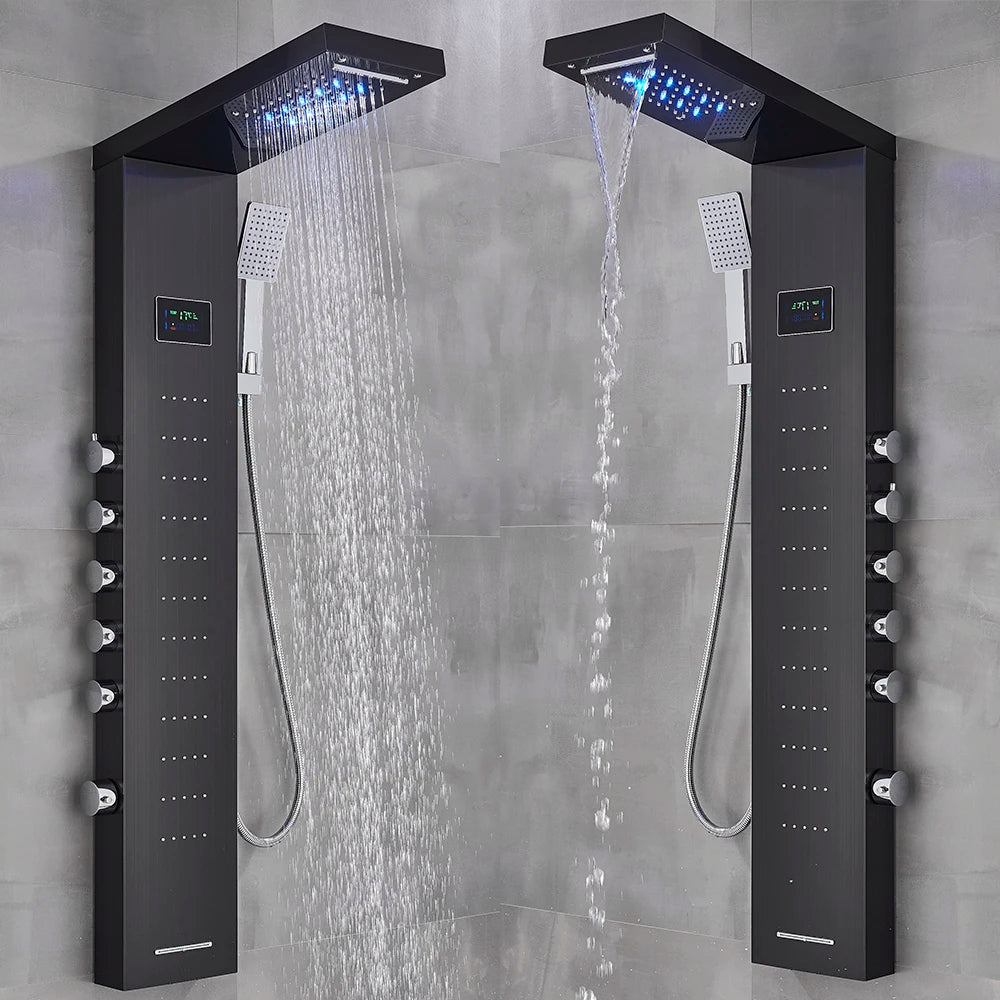 Myqualife Top Design Led Shower Panel Function Bathroom