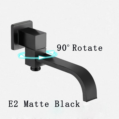 Becola Wall Mounted Faucet Spout Square Round Brass