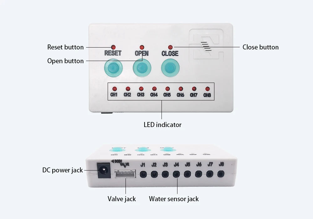 Water Pipe Leak Detector Alarm Smart Security System