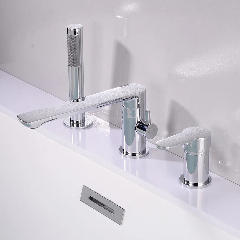 Ellen Bathtub Faucets Holes Black Cold Bath Shower