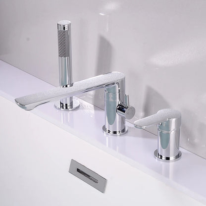Ellen Bathtub Faucets Holes Black Cold Bath Shower