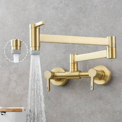 Pot Filler Tap Wall Mounted Foldable Faucet Cold